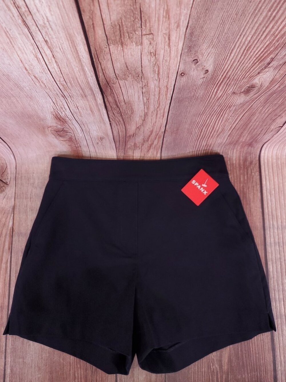*READ* NWT Spanx Womens Size XS Polished 4" Shorts Pull On Navy Blue 20368R